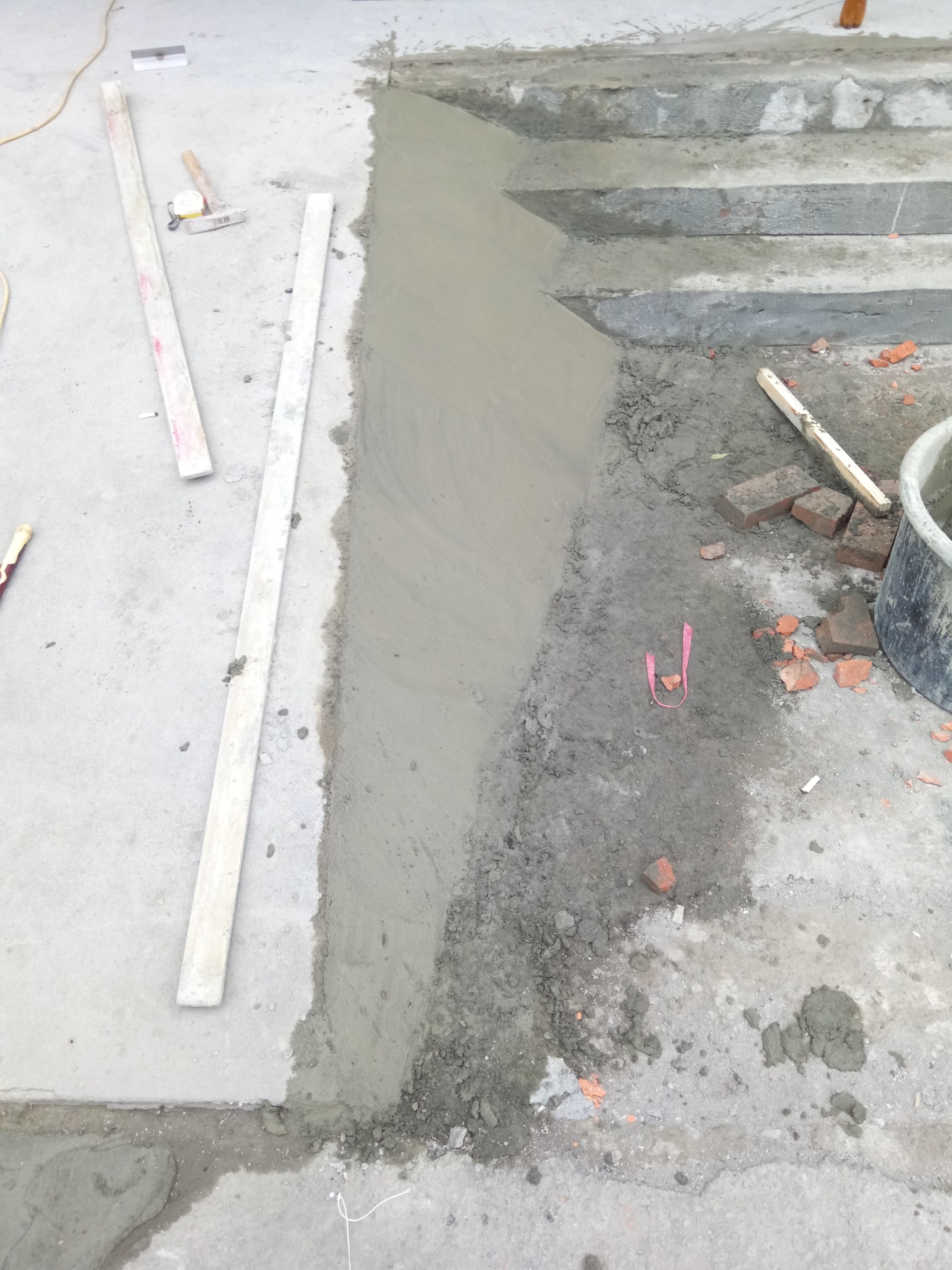 新北市泥作台階