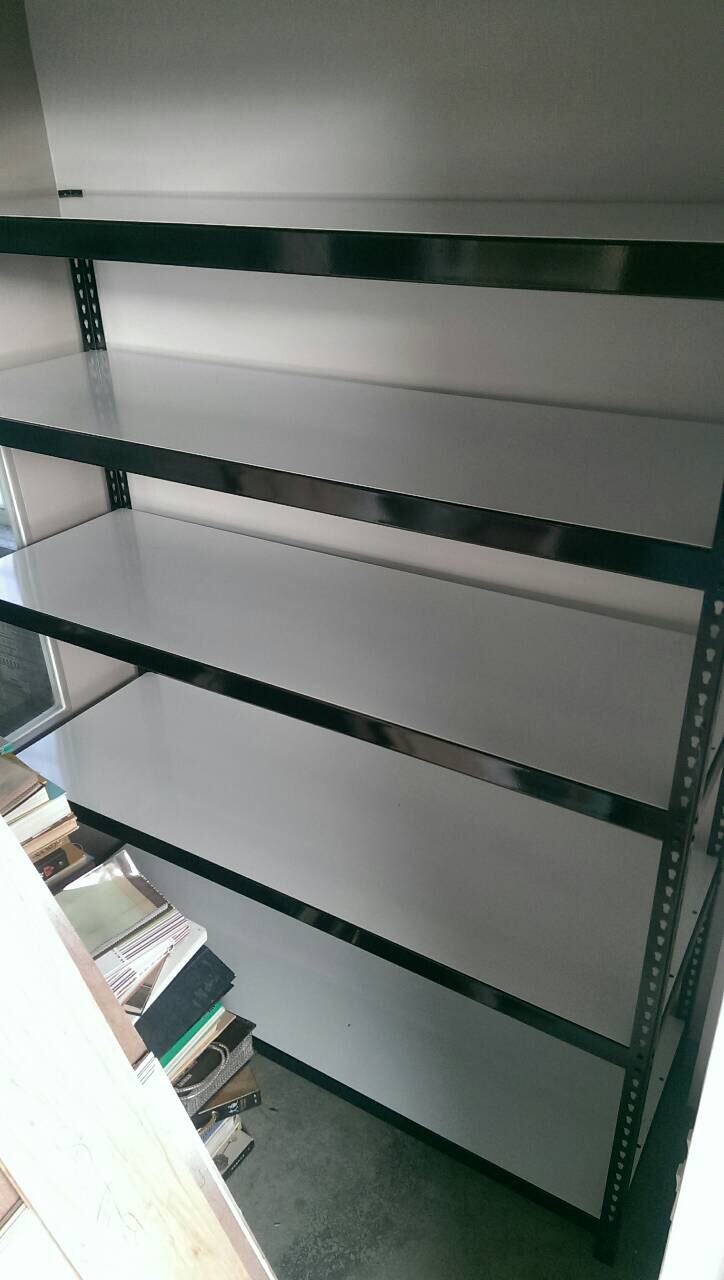 黑色烤漆免螺絲角鋼組合架