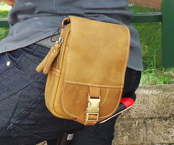 休閒復古瘋馬皮皮帶扣7吋(4種顏色)