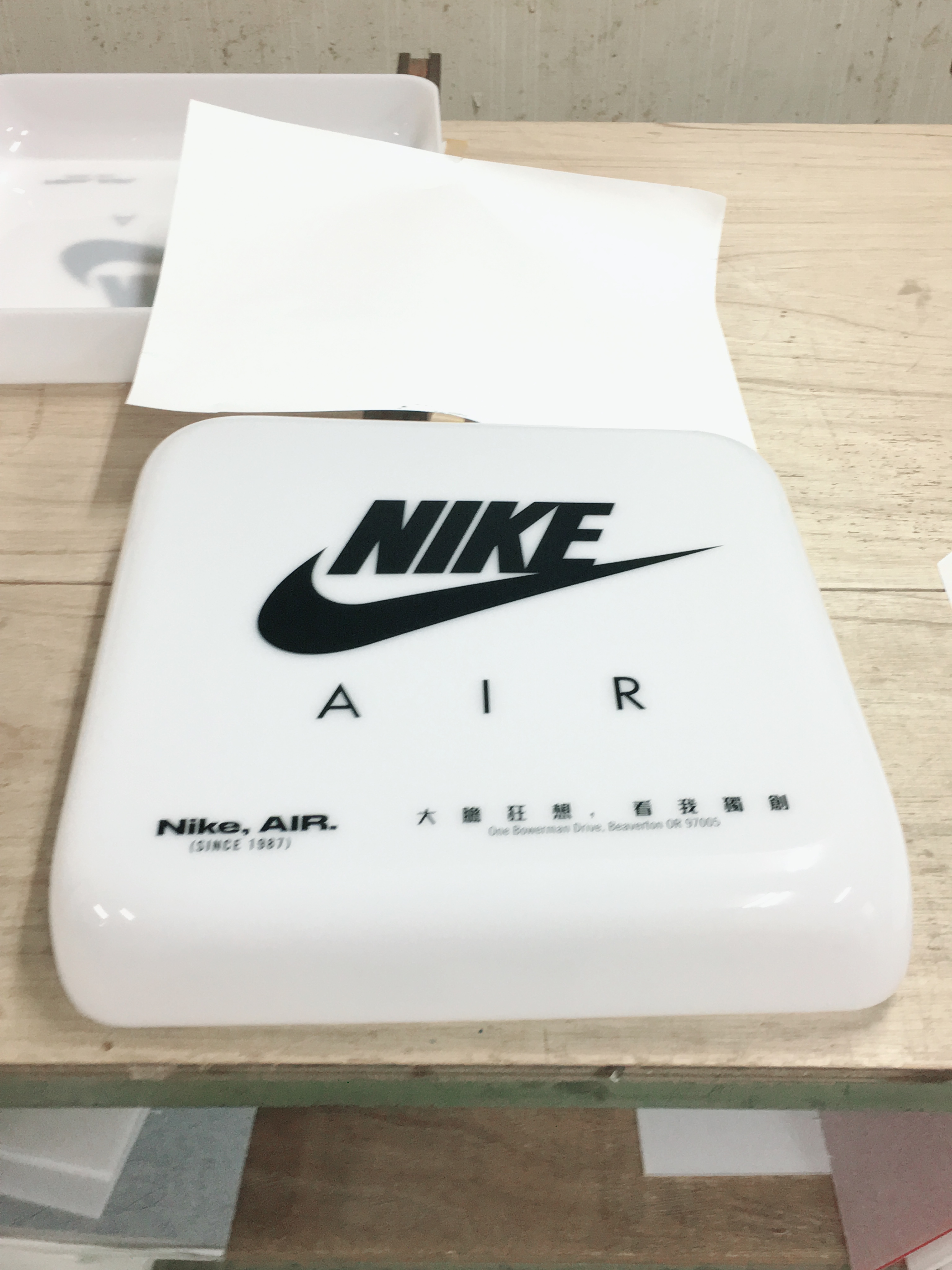 壓克力成型+印刷燈箱