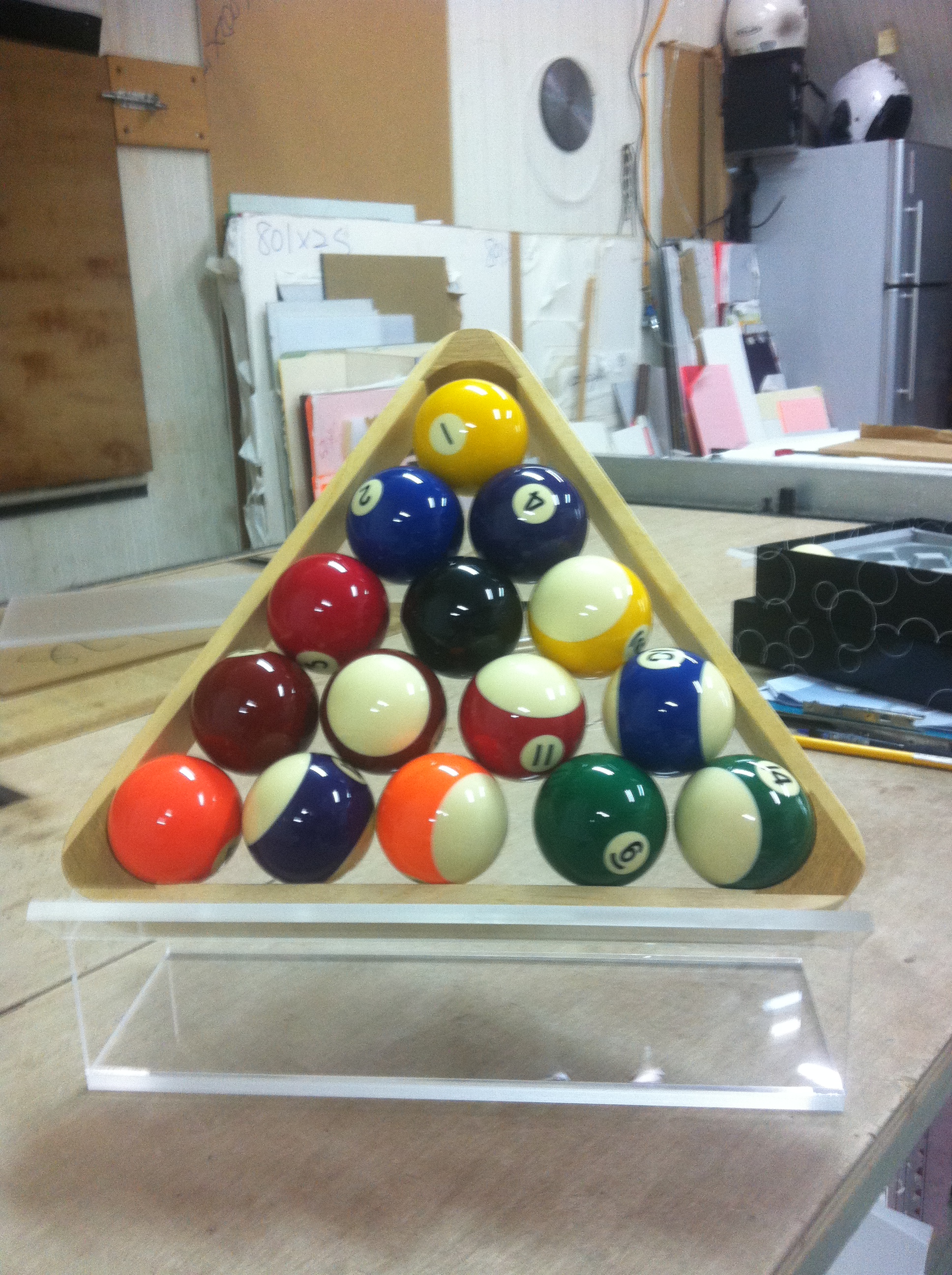 撞球展示