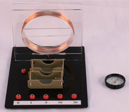 線圈多寡與指針偏轉實驗器