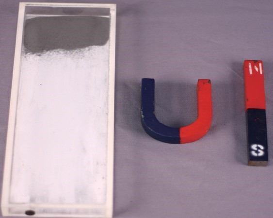 鐵粉演示磁場實驗盤