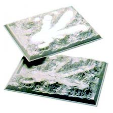 高山冰蝕作用模型(台製)