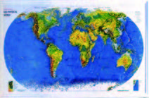 世界地理地形圖(歐美貨)