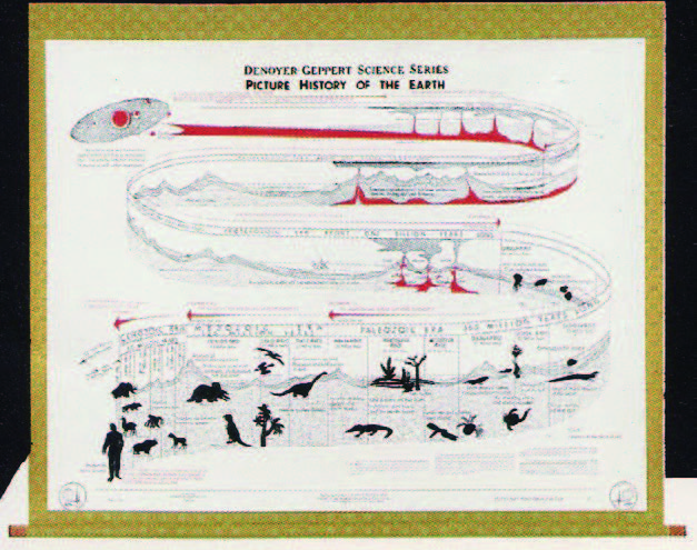 地質時代與生物演化史圖
