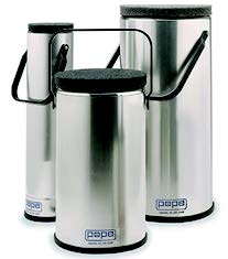 123.液態氮筒，外層披覆鋁殼及提把