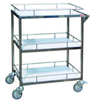 不鏽鋼三層推車