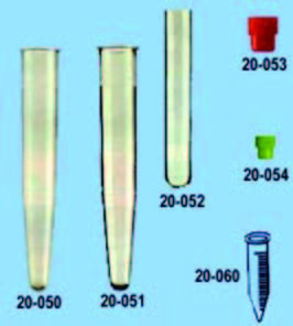 離心管，試管，塞子