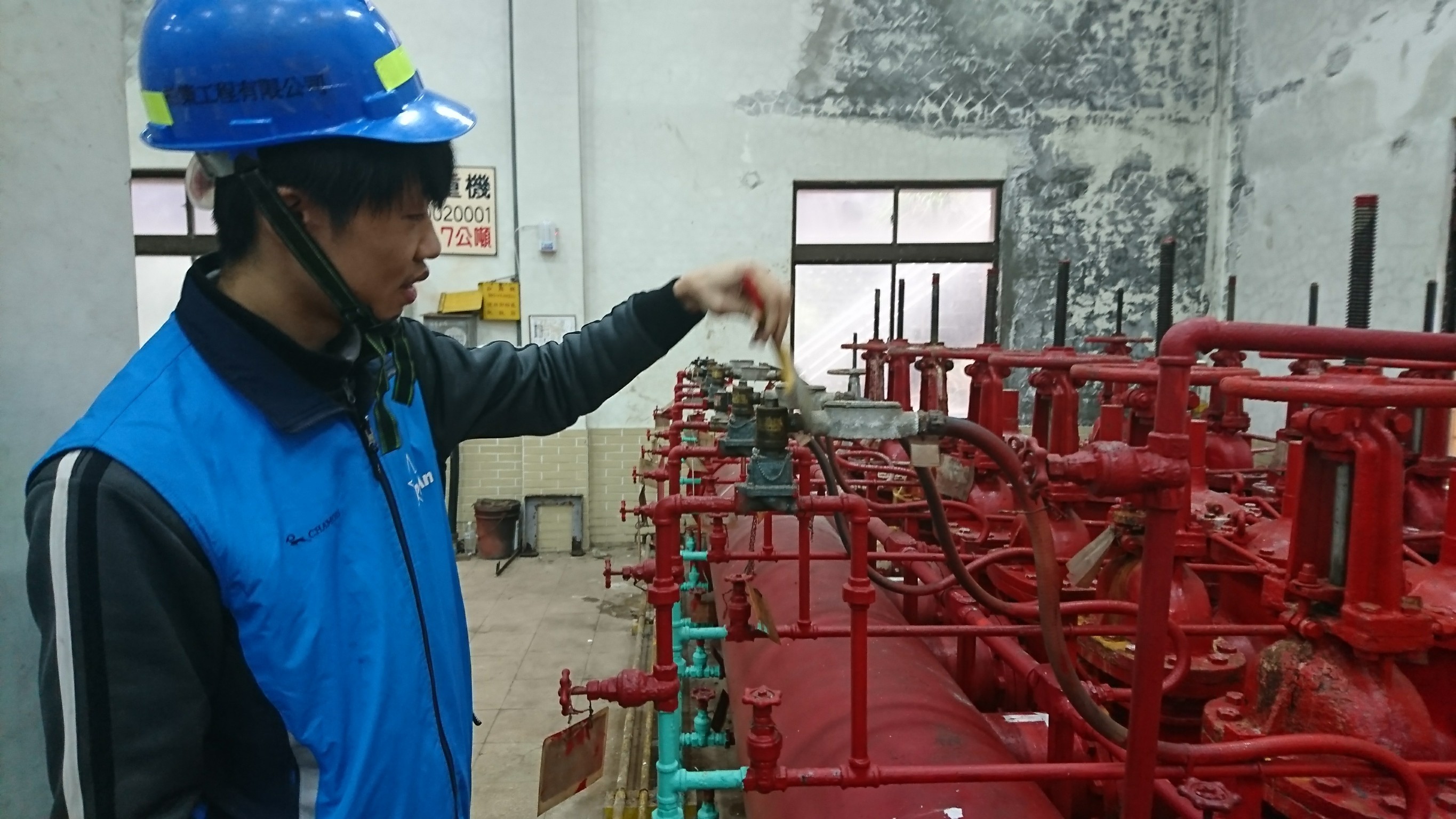 氣體及油槽保養-基隆發電廠消防機電保養