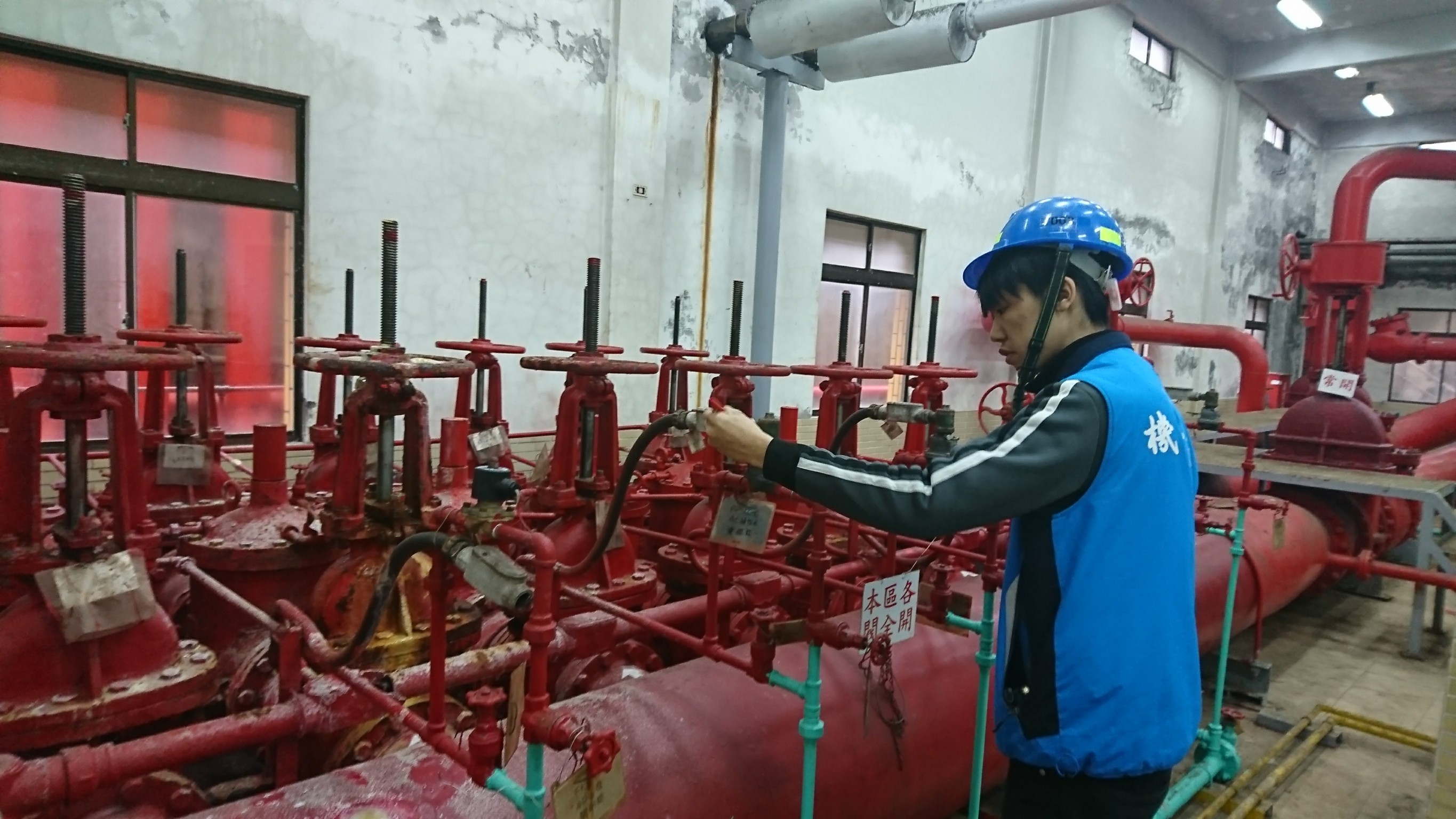 氣體及油槽保養-基隆發電廠消防機電保養