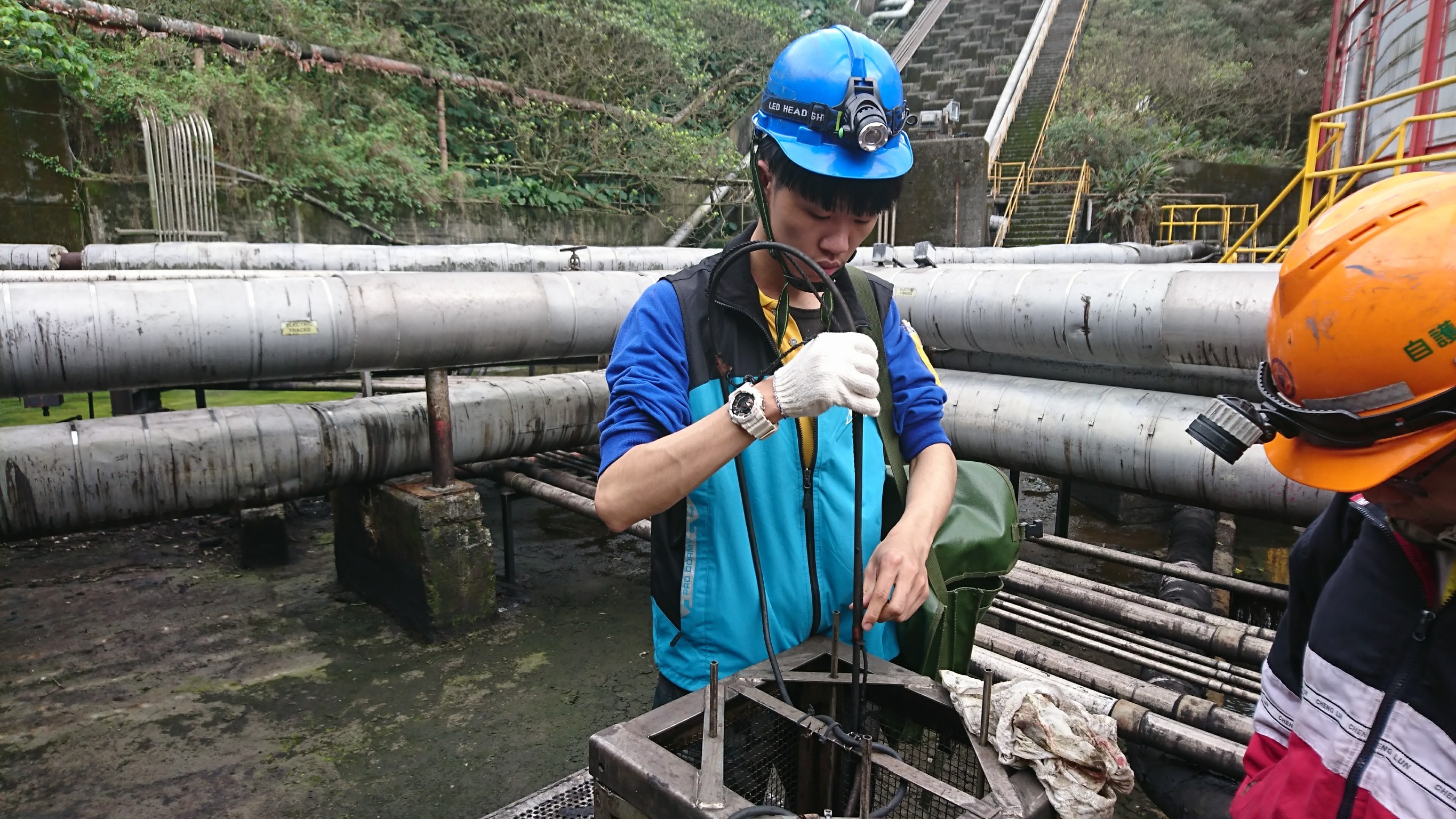 基隆發電廠消防機電保養漏油偵測