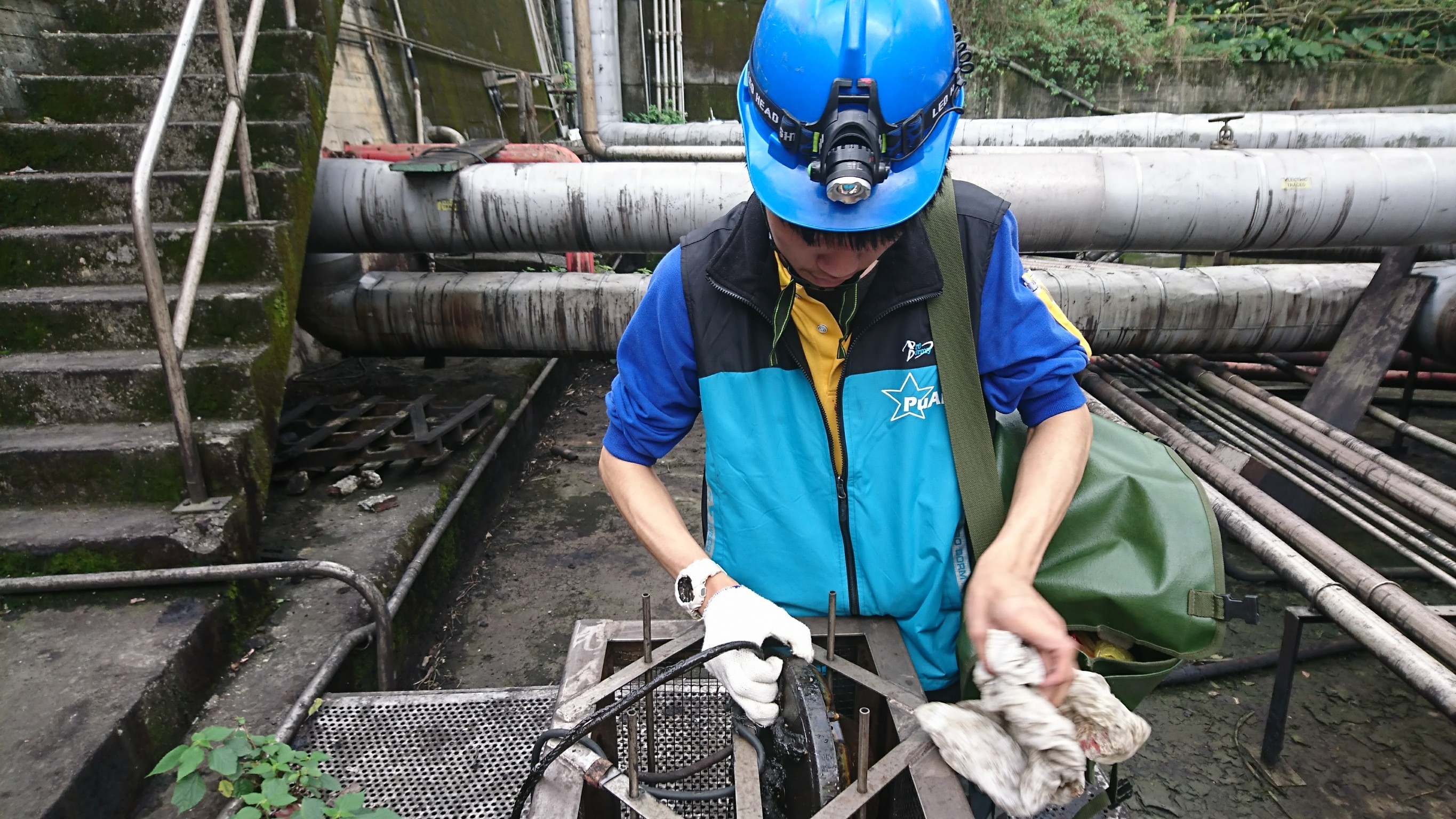 基隆發電廠消防機電保養漏油偵測
