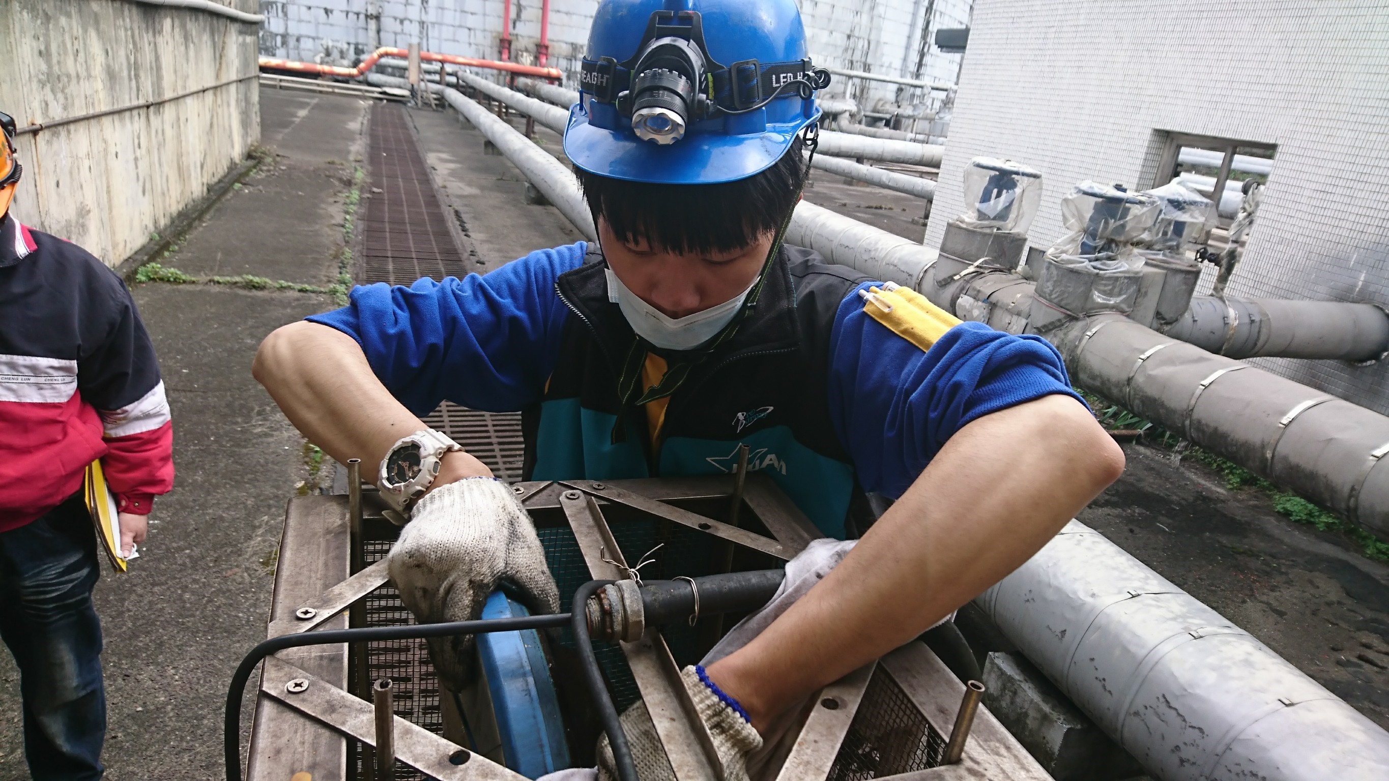 基隆發電廠消防機電保養漏油偵測
