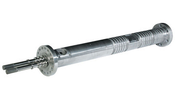 PVC製粒機用雙螺桿和料管