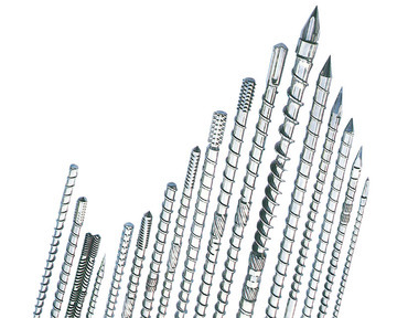 各種樣式押出機及射出機用螺桿