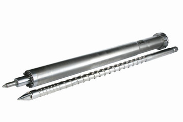 高混鍊型射出機器用螺桿、料管