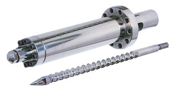 高混鍊型射出機器用螺桿、料管