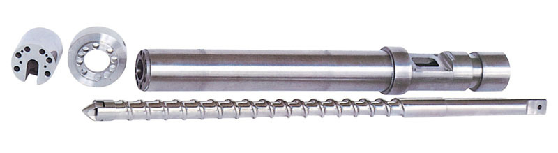 高混鍊型射出機器用螺桿、料管