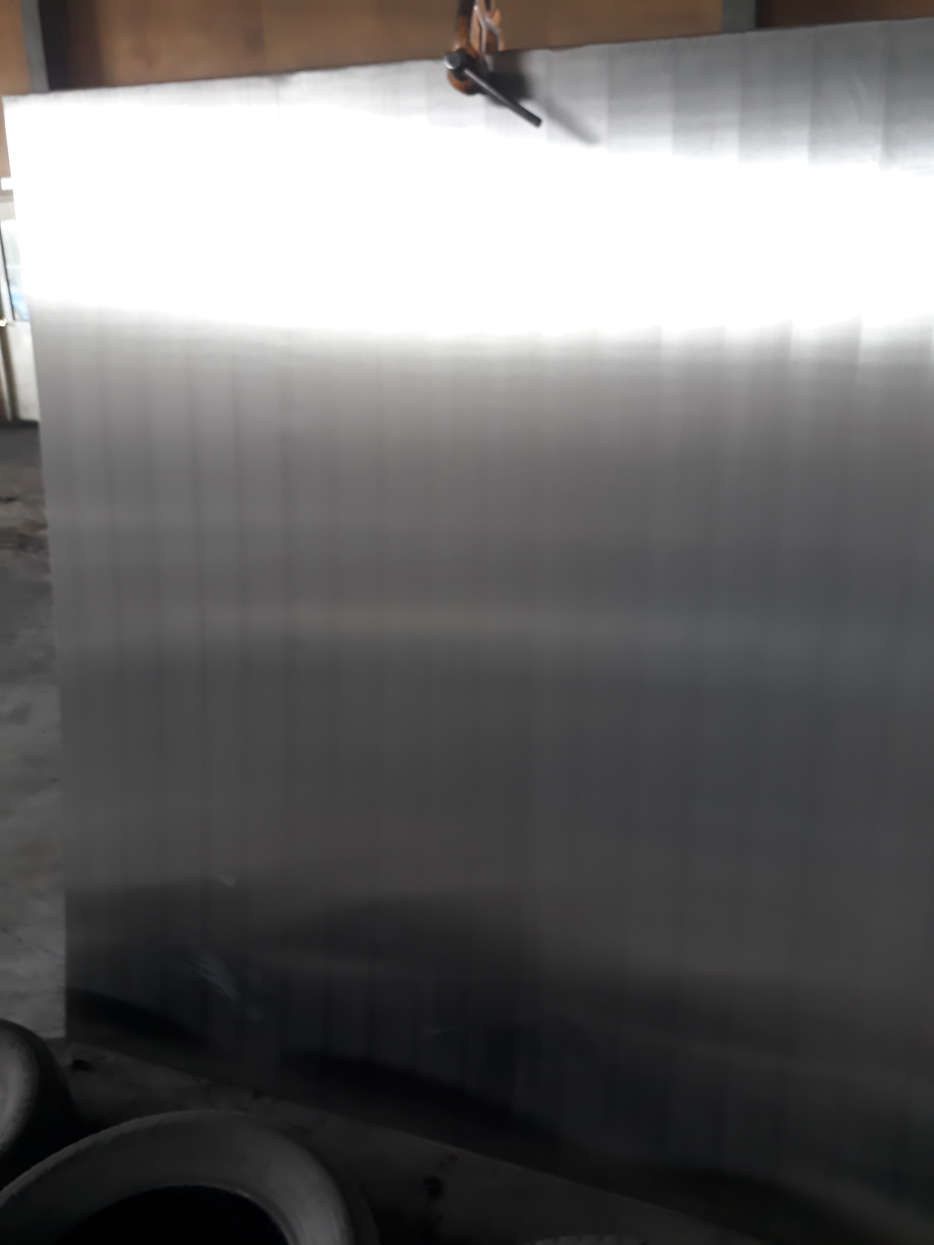 平板焊道處理後