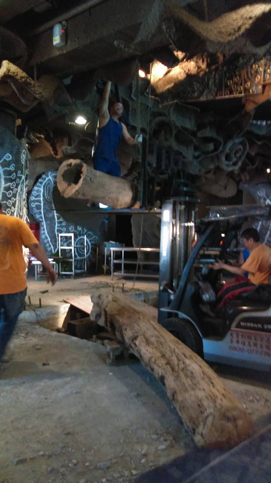 木頭拆除搬運
