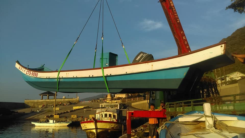 宜蘭縣烏石港吊魚船下海典禮