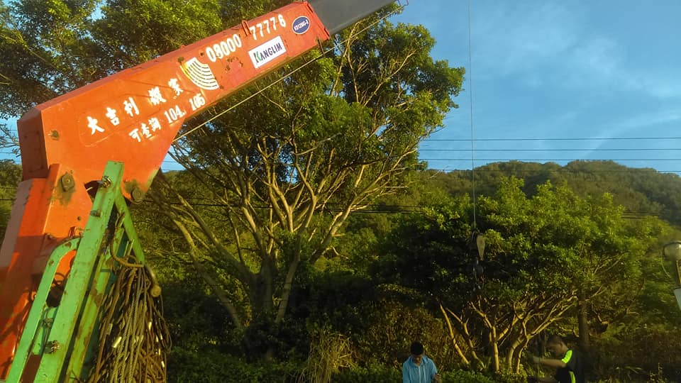 宜蘭縣烏石港吊魚船下海典禮