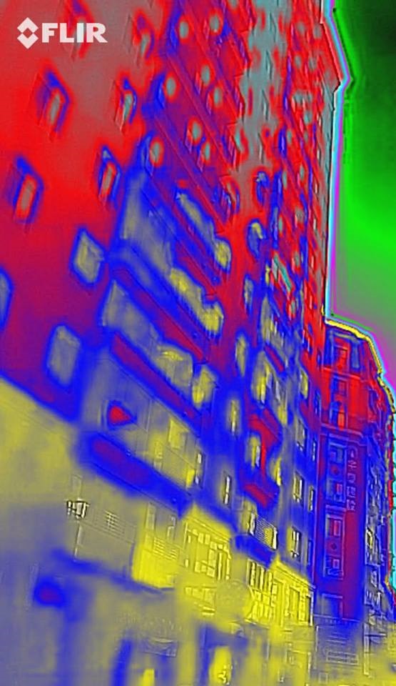 紅外線熱像儀觀測外牆含水量