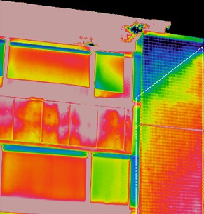 紅外線熱顯像儀檢測屏成屋外牆含水量