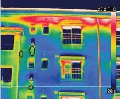 高雄中古透天驗屋-熱顯像儀勘查外牆
