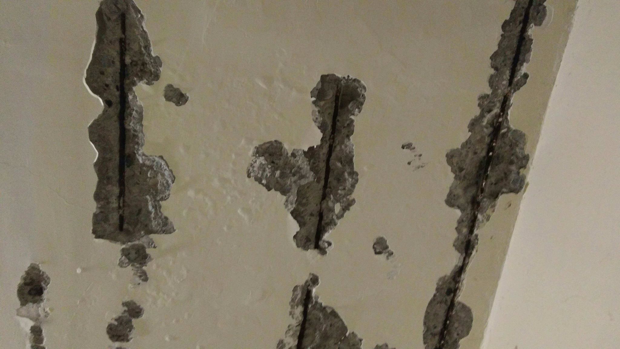 老舊公寓天花板鋼筋腐蝕