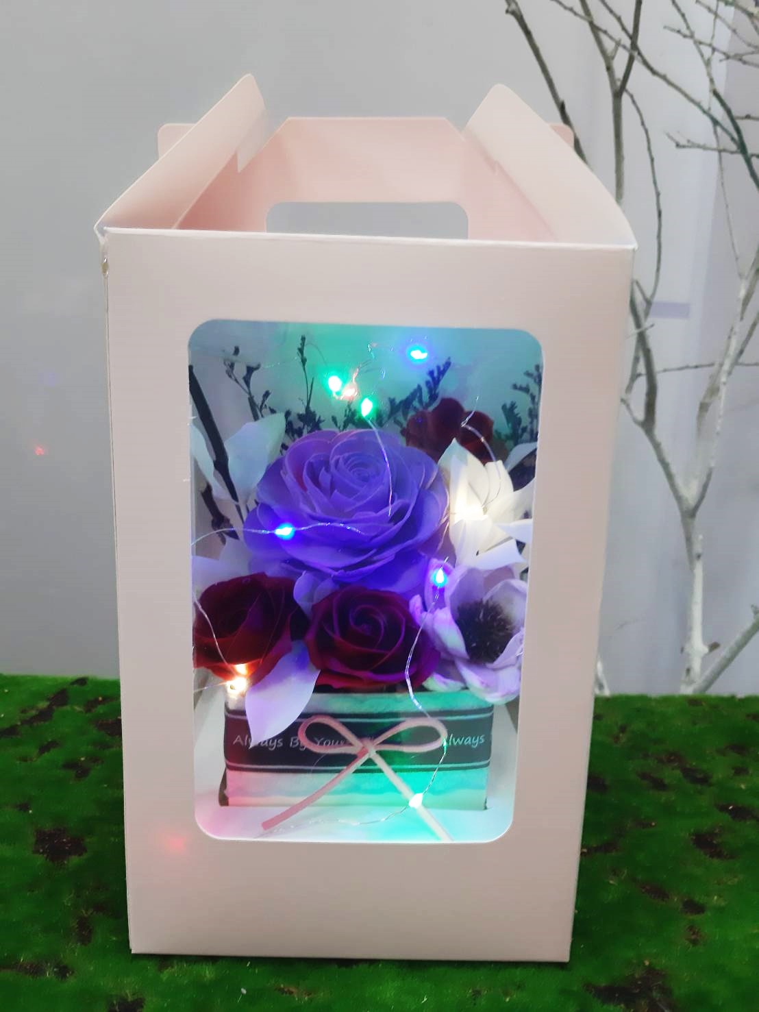 盒裝永生花花禮(有燈光)