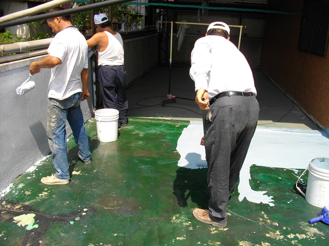 水性彈性防水膠施工圖