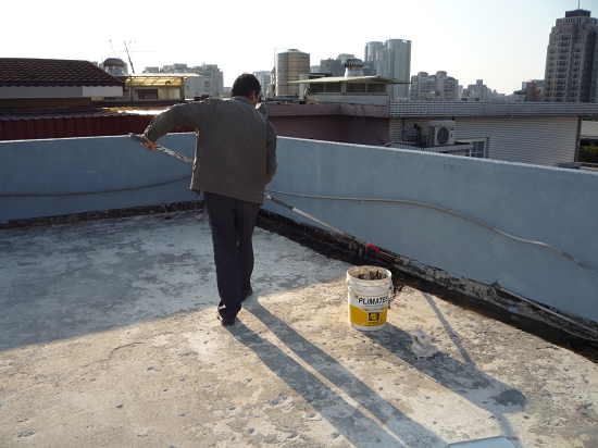 屋頂PU防水隔熱施工圖