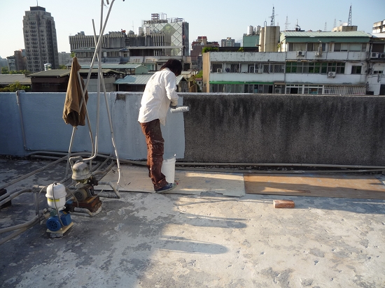 屋頂PU防水隔熱施工圖