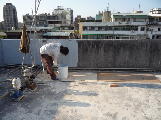 屋頂PU防水隔熱施工圖