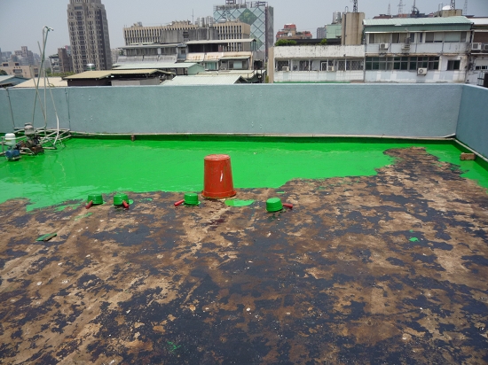 屋頂PU防水隔熱施工圖