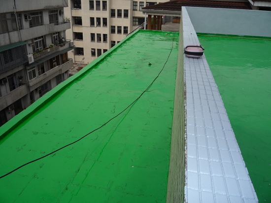 屋頂PU防水隔熱施工圖