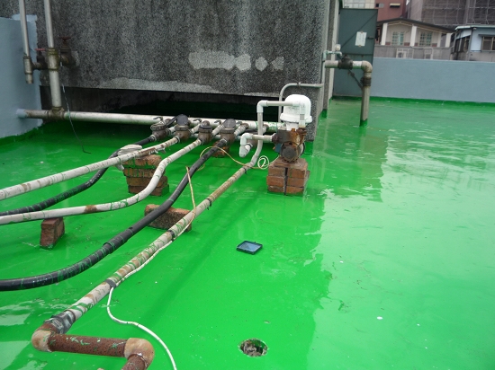 屋頂PU防水隔熱施工圖