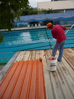 鐵皮屋漏水防水施工圖
