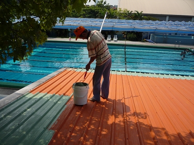 鐵皮屋漏水防水施工圖