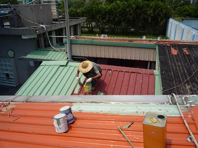 鐵皮屋漏水防水施工圖