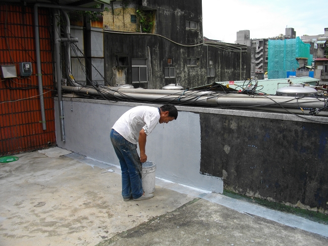 水性彈性防水膠施工圖