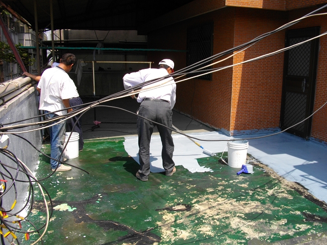 水性彈性防水膠施工圖