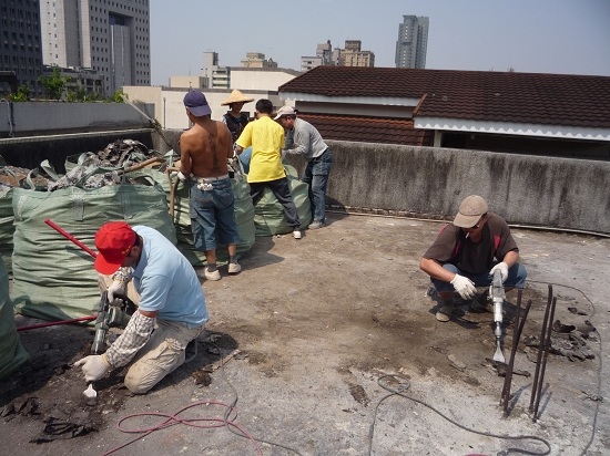 屋頂PU防水隔熱施工圖