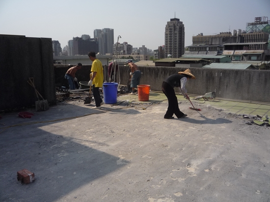 屋頂PU防水隔熱施工圖