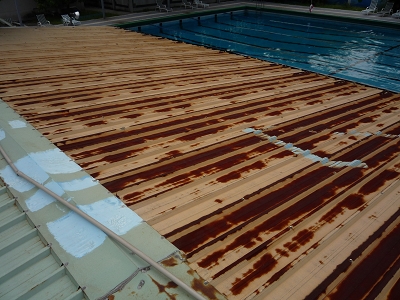 鐵皮屋漏水防水施工圖