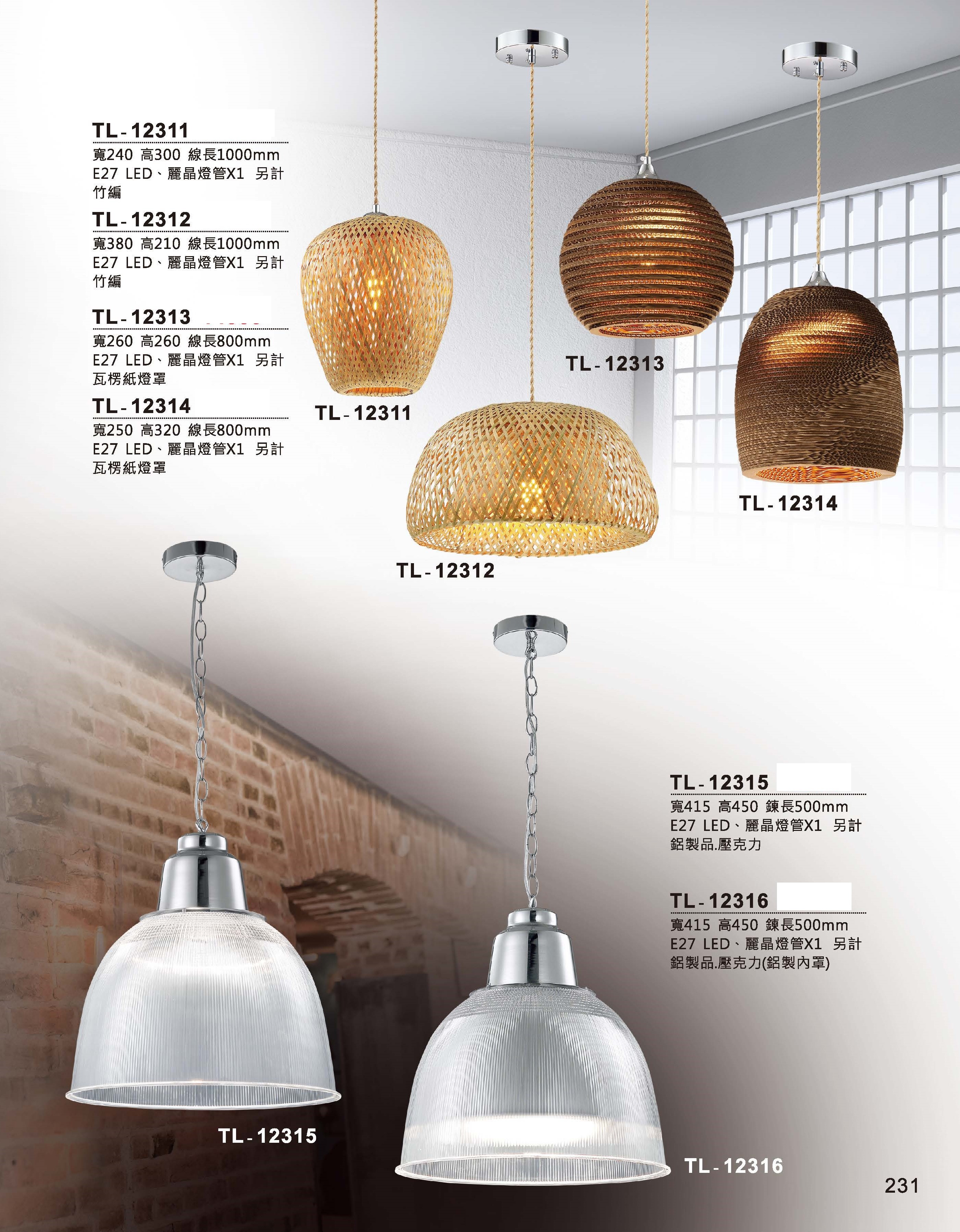 藝術吊燈TL-12311