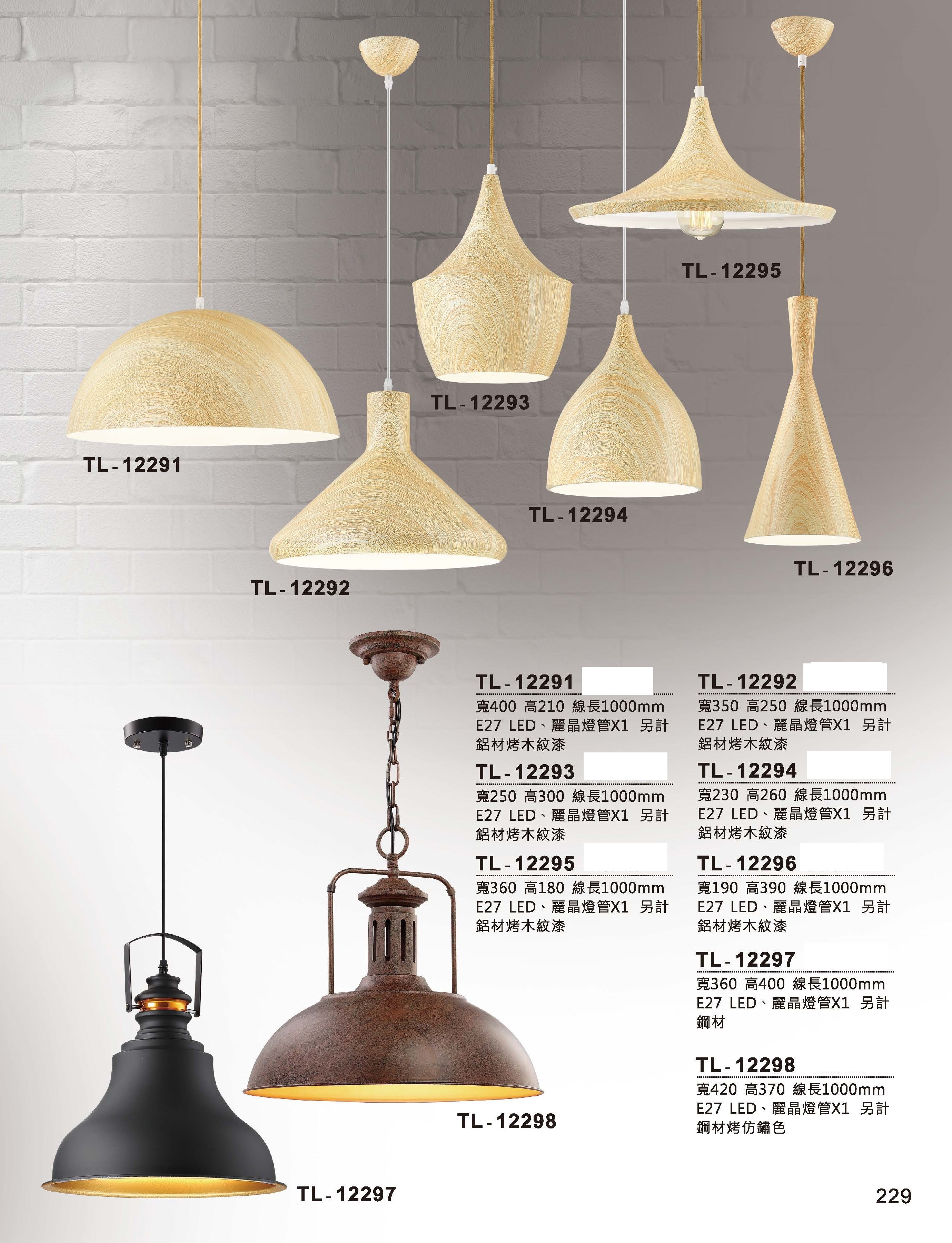 藝術吊燈TL-12291