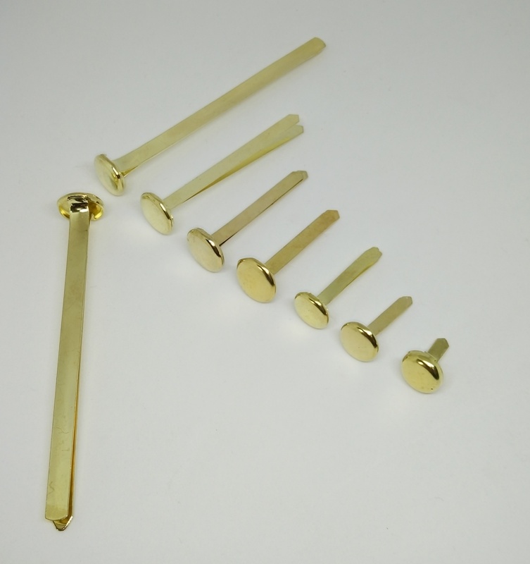 12MM*2&rdquo;鍍銅雙腳釘76mm